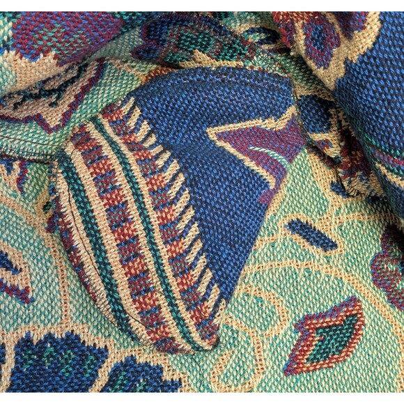 Painted Pony Floral Tapestry Bomber Jacket Womens One Size USA Made - Picture 7 of 8